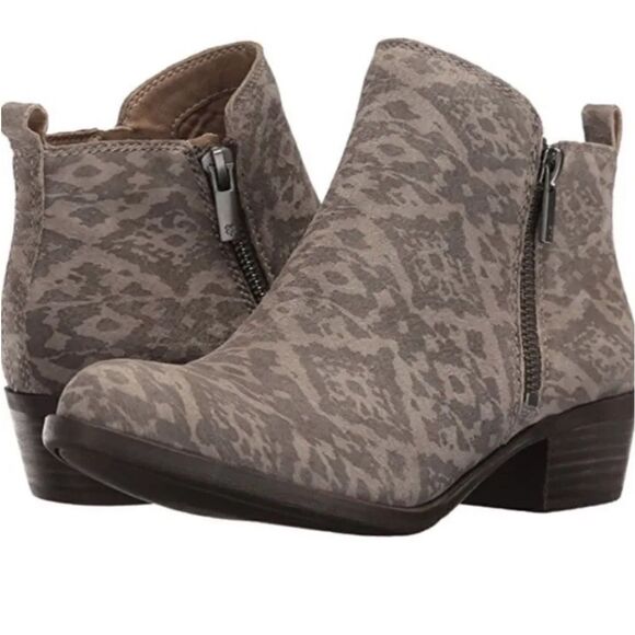 🔥Rare Lucky Brand Basel Ankle Booties in Shitake! - Picture 1 of 3